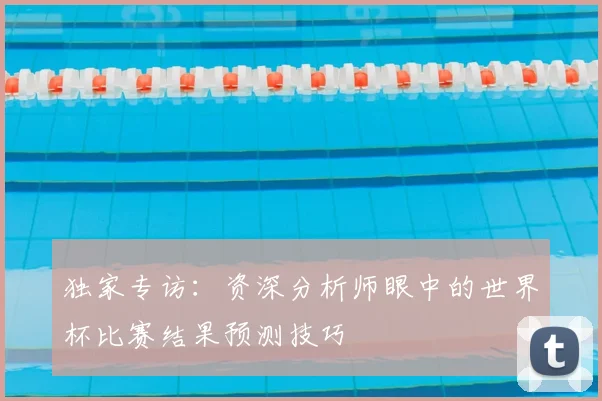 独家专访：资深分析师眼中的世界杯比赛结果预测技巧